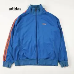 00s アディダス トラックジャケット 刺繍ロゴ 高橋一生着用 00s adidas トラックジャケット ジャージ 刺繍 青 オレンジ 高橋