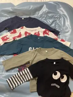 子供服長袖トップスセット 90/80サイズ Tシャツ