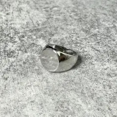 激渋 vintage silver 印台リング ラウンドリング メンズ 約19号