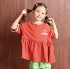 MARKEY'S【COTTON from U.S.A】ラインチュニック　赤