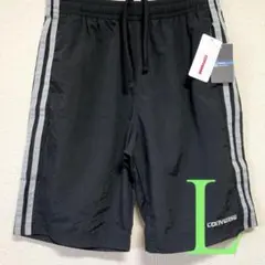 ❮未使用❯ CONVERSE ハーフパンツ 撥水加工 メンズ Lサイズ ブラック