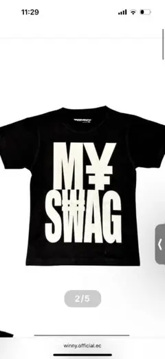 MY SWAG 黒 Tシャツ　winny