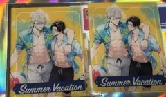 eeo 社会人カップルのSummerVacation アクリルカード 猫野まりこ