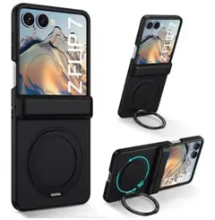 Galaxy Z Flip 7ケース スタンド機能 MagSafe対応 ブラック