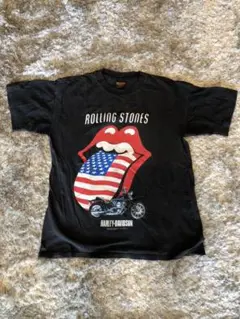 ハーレーダビッドソン×ローリングストーンズヴィンテージTシャツ
