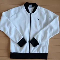 PUMA ジャージジャケット Lサイズ ホワイト/ブラック