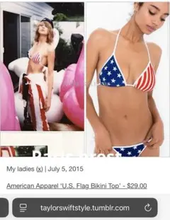 新品未使用　タグ付き　American Apparel ビキニトップ