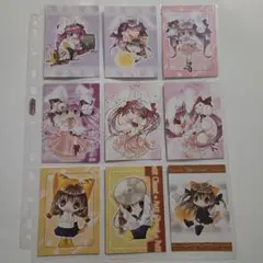 デ・ジ・キャラットのトレーディングカードセット 9枚