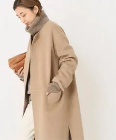 Deuxieme classe36Victorianリバーノーカラーコート
