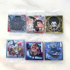 ワンピース大海賊シールウエハース　6枚セット　オーズ　おでん　モモの介