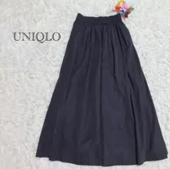 ユニクロ　ロングスカート ブラック　シンプル　XSサイズ 着回し力◎ 美品