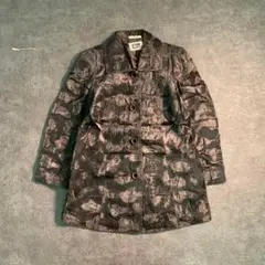 6AS3 日本製　フェイクファージャケット　ヴィンテージ　ブラウン　古着used