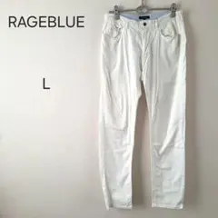 1267＊レイジブルー RAGEBLUE ホワイト チノパン L
