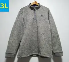 美品 フィラゴルフ ★メンズ3L 秋冬 長袖ハイネックシャツ ニット トレーナー