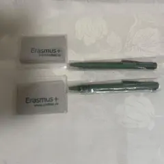 関西万博 ルーマニアパビリオン Erasmus+ ボールペン・メガネ拭きセット