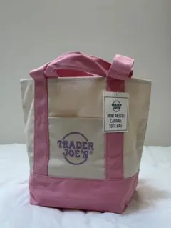 Trader Joe's ミニパステルキャンバストートバッグ