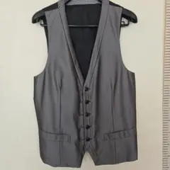 グレー スリーブレス ベスト　L