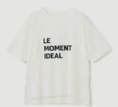 洗える　汗じみ防止　アンフィーロ　 ロゴ刺繍　半Tシャツ　Mサイズ