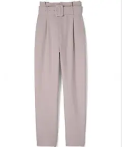 GRL スクエアバックルベルト付きテーパードパンツ　k8377t