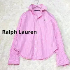 Ralph Lauren　ラルフローレン シャツ ストライプ　ピンク　長袖