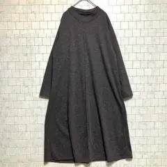 ダークグレー カットソーワンピース サイズM-L 人気デザイン　人気カラー