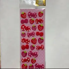いちご　フェルトシール　平成レトロ