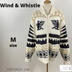 訳あり Wind & Whistle フルジップカーディガン フリース イーグル
