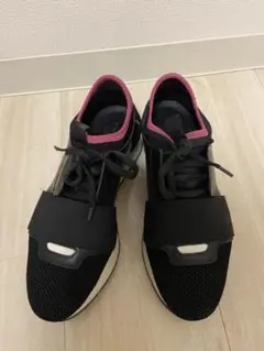 バレンシアガ balenciaga レースランナー ピンク ブラック 35
