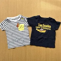 【8/10まで】グラニフ 半袖Tシャツ100／おさるのジョージ、ビートルズ