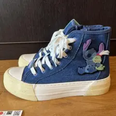 zara ジュニアスニーカー　スティッチ　23cm