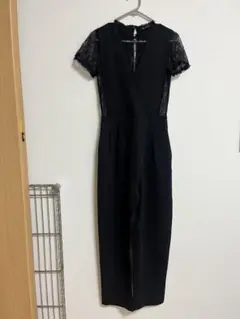 ZARA オールインワン パーティドレス　結婚式お呼ばれ　二次会　パンツドレス