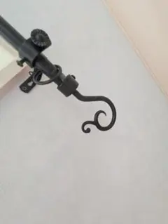 カーテンレール ブラック