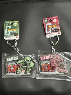 ガンダム ご当地アクリルキーホルダー 浅草 2個セット