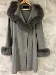 美品♪カシミア100%フォックスファーコート
