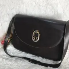 希少 ビンテージ オールド Gucci ショルダーバッグ ブラウン GG