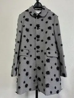 2022AW コムコム コムデギャルソン 刺繍コート 今期 千鳥格