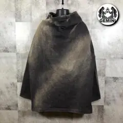 GoodDesign♪ 日本製 モックネック デニムシャツ 鬼フェード グランジ