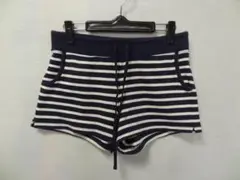 OLD ユニクロ レディース ボーダー柄カットソーホットパンツ M(63-69)