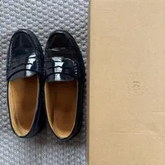 希少　russet TOKYO ネイビー ローファー エナメルレザー　37