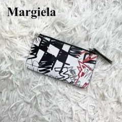 【極美品】マルジェラ フラグメントケース エンベロープ プリント カーフスキン