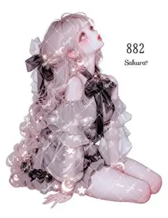 《No.882》オリジナル人物ステッカー 女の子 シール ステッカー