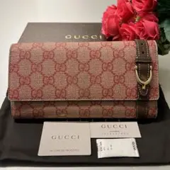 未使用に近い‼️ グッチ GUCCI 財布 長財布 GGスプリーム