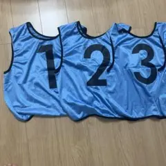水色メッシュビブス 1-10 収納袋付き