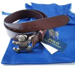 Ralph Lauren レア! ポロベア ベルト レザー 32インチ 正規品
