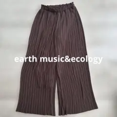 earth music&ecology プリーツカジュアルパンツ