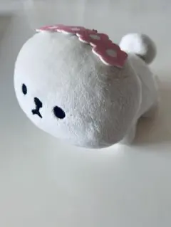 mofmofriends 白いぬいぐるみキーホルダー