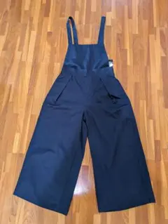 ネイビー　ワイドパンツ　サロペット　2way