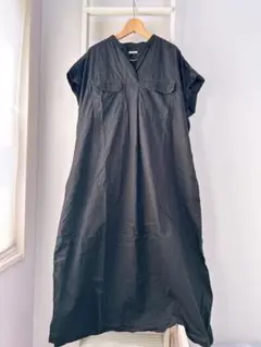 niko and...ニコアンド⭐︎黒ロングシャツワンピース