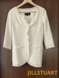 ♡JILLSTUART ジルスチアート ノーカラーツィード ジャケット ロング♡