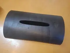 ブナコ　bunaco 黒 円筒形 ティッシュボックス